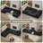 Boneless 96" L-Shaped Boneless Modular Cloud Couch Sectional Sofa-1045483157