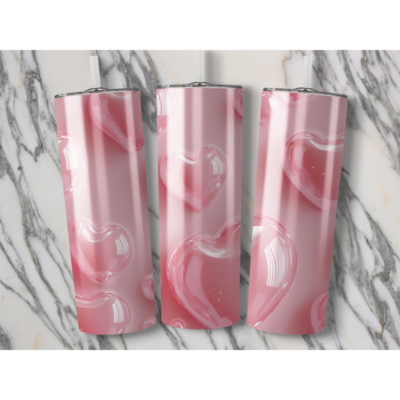 Choose Handmade Tumblers 591ml Vacuum Insulated Stainless Steel (18/8) Travel Tumbler with Straw