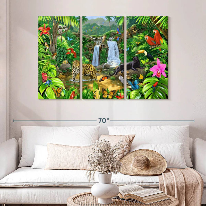 Brampt Rainforest Harmony I, 32" H x 50" W