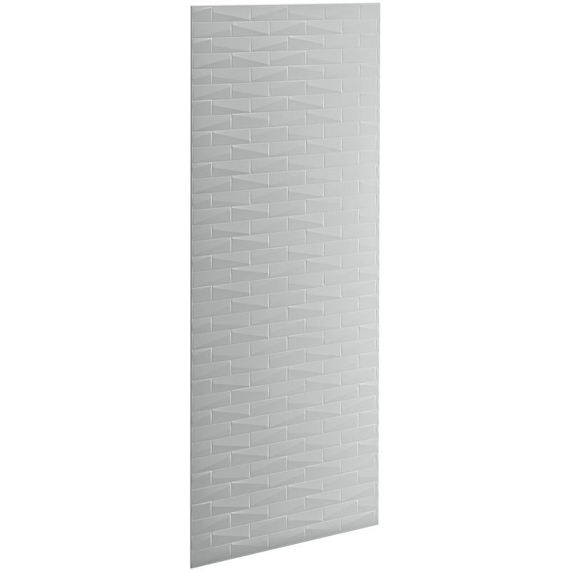 Panneau mural chorégraphique, texture brique, Gris glacé, H 96 po x l 60 po