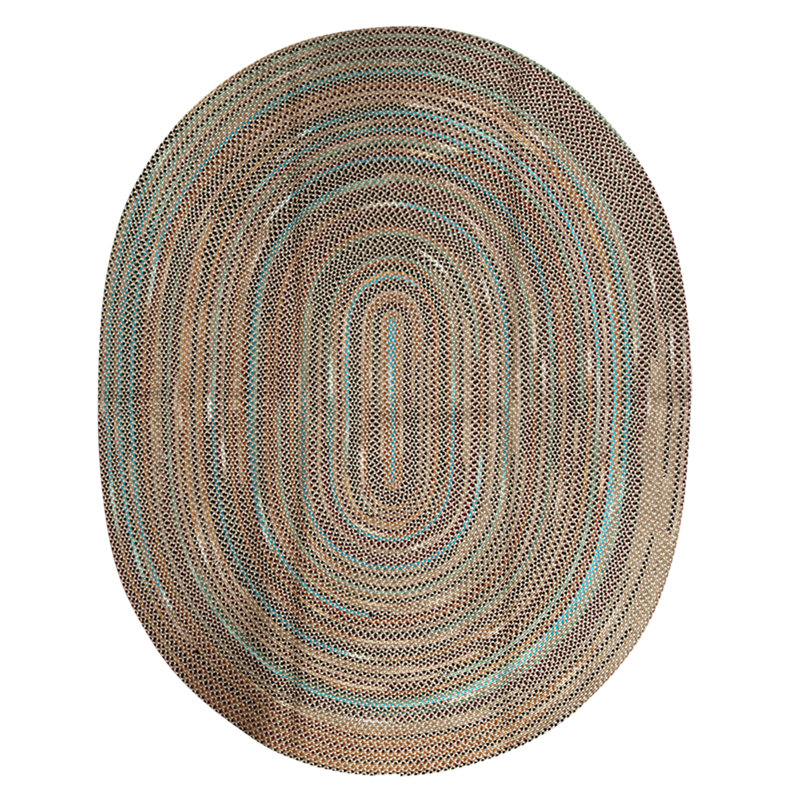 Hand Knotted Wool Area Rug in Tan