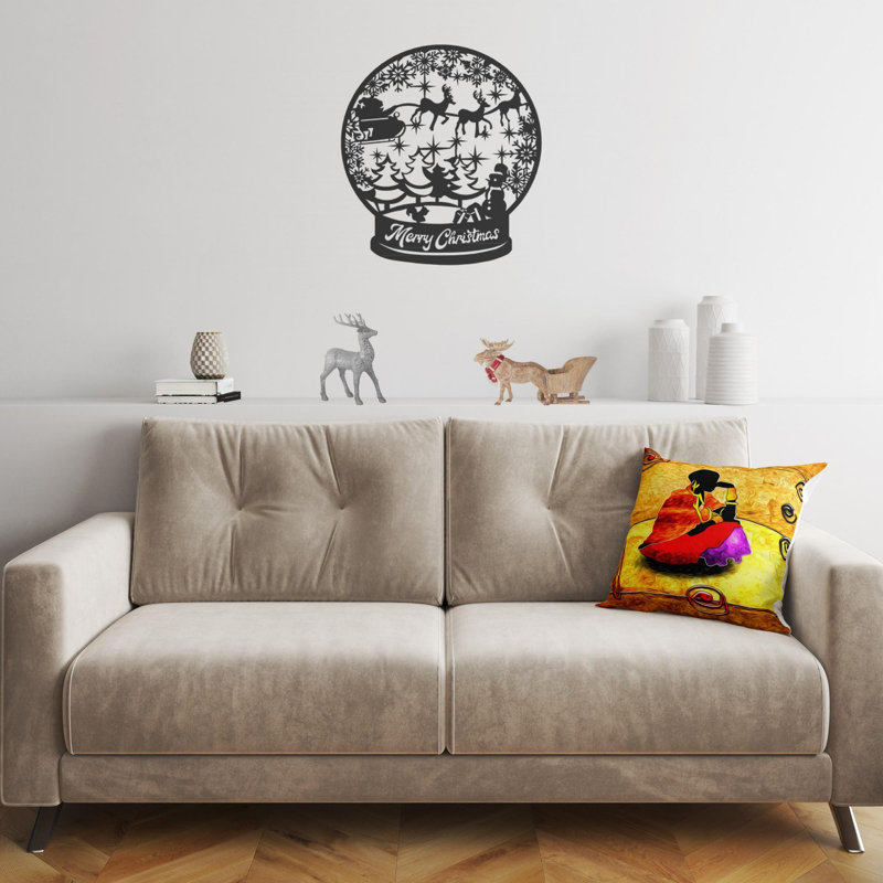 Coussin lavable de qualité supérieure, 17,0 x 17,0 pouces, 50% coton / 50% polyester, rembourrage en silicone, fermeture à glissière dissimulée | Doux, confortable et repassable | Parfait pour la décoration intérieure, le salon et la chambre à cou