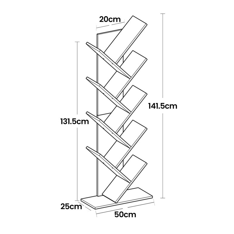 141.5cm H x 50cm W Bookcase
