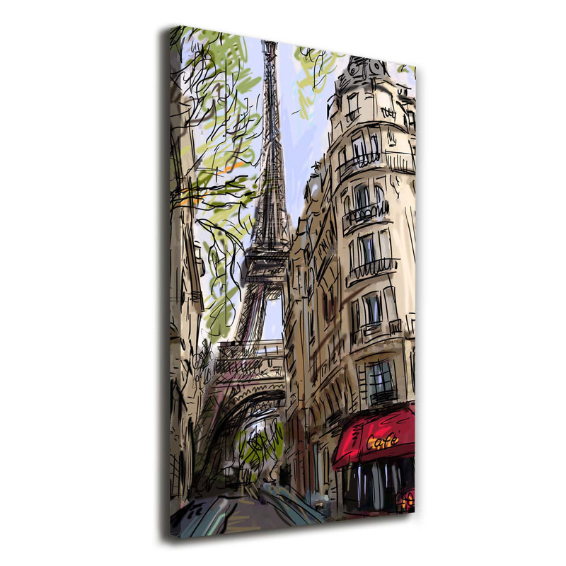 Eiffel Tower Paris - Wrapped Canvas Print