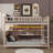 Bunk Bed With Integrated Shelving, Customizable Lights And Ventilated Panel-653815943-653815942