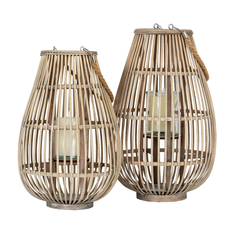 Andrian Wicker Candle Accessories, 42cm H x 28cm W x 28cm D