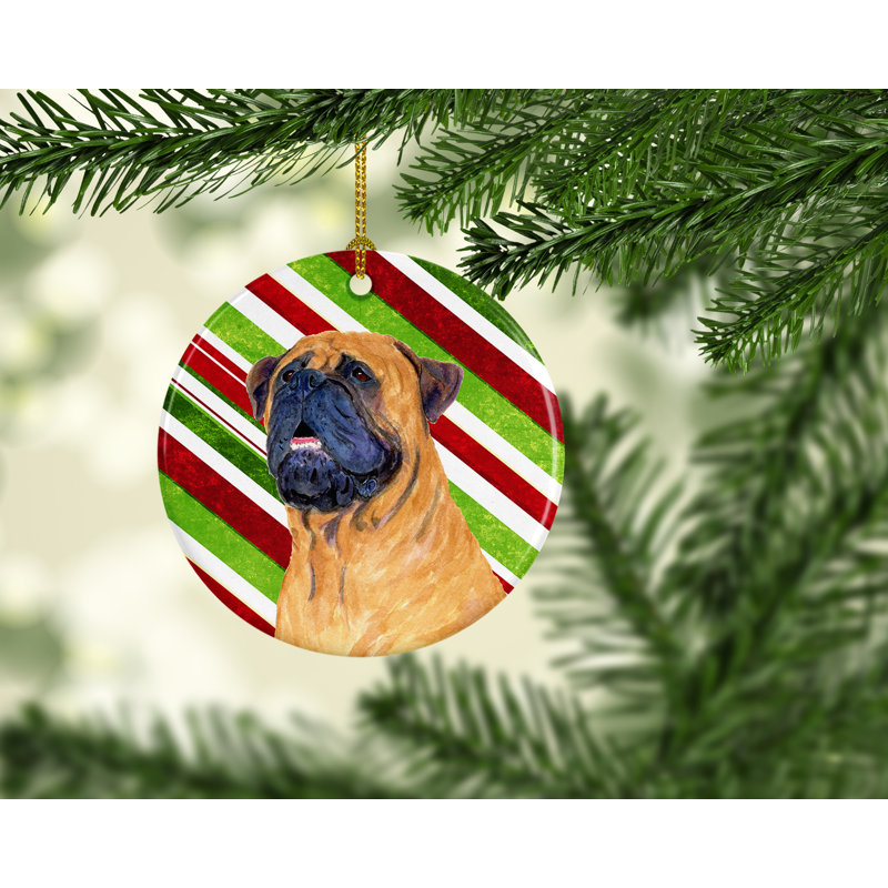 Ornement figurine suspendu en céramique marigide christmas