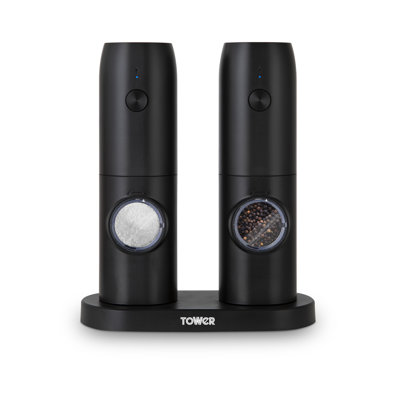 Tower Rechargeable Salt And Pepper Mill