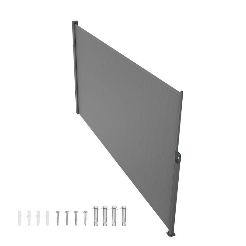 VEVOR Retractable Side Awning, Gray, 78.72" H x 118.08" W