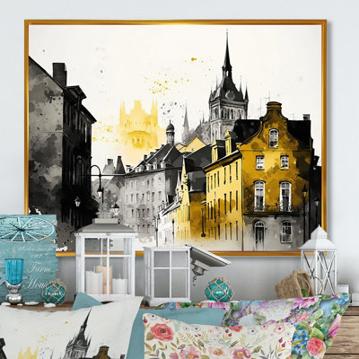 Vieux paysage urbain du Québec I - reproduction sur toile