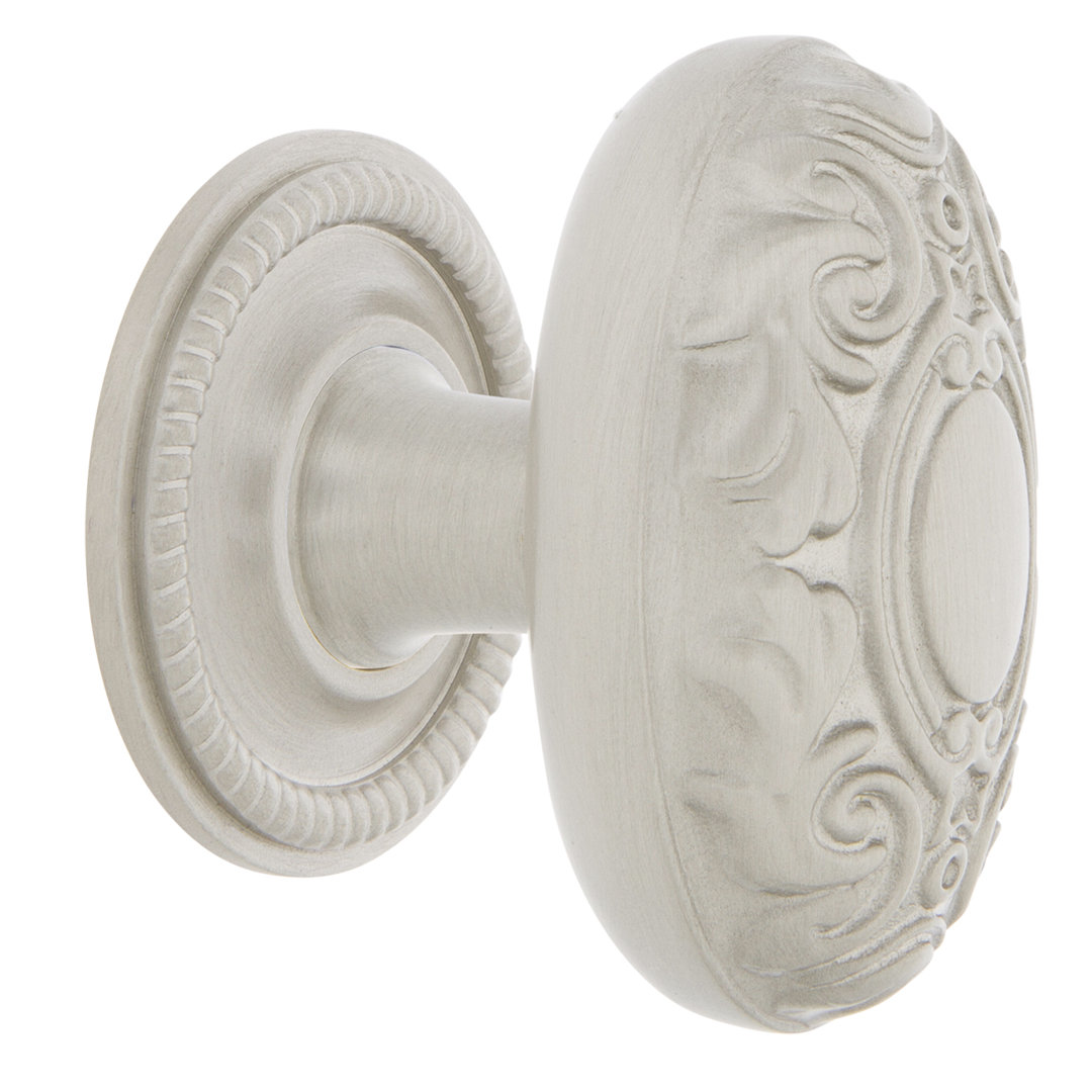 Nostalgic Warehouse Victorian Brass 1 3/4" Cabinet Knob with Rope Rose Nostalgic Warehouse 