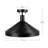 Ladarrell Matte Black 15'' W 1 - Bulb Outdoor Semi Flush Mount
