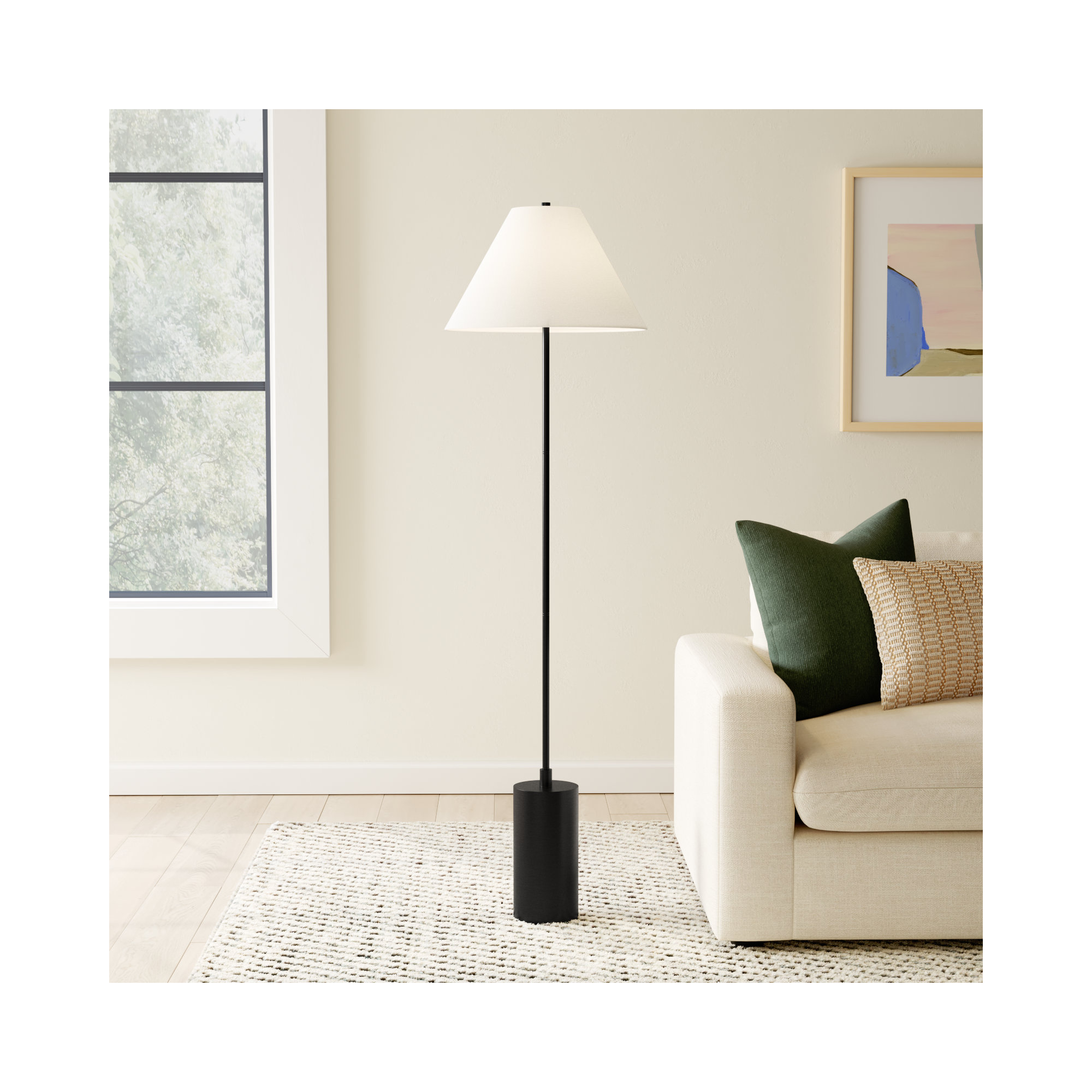 Greenbury 64'' Floor Lamp, Blackened Bronze