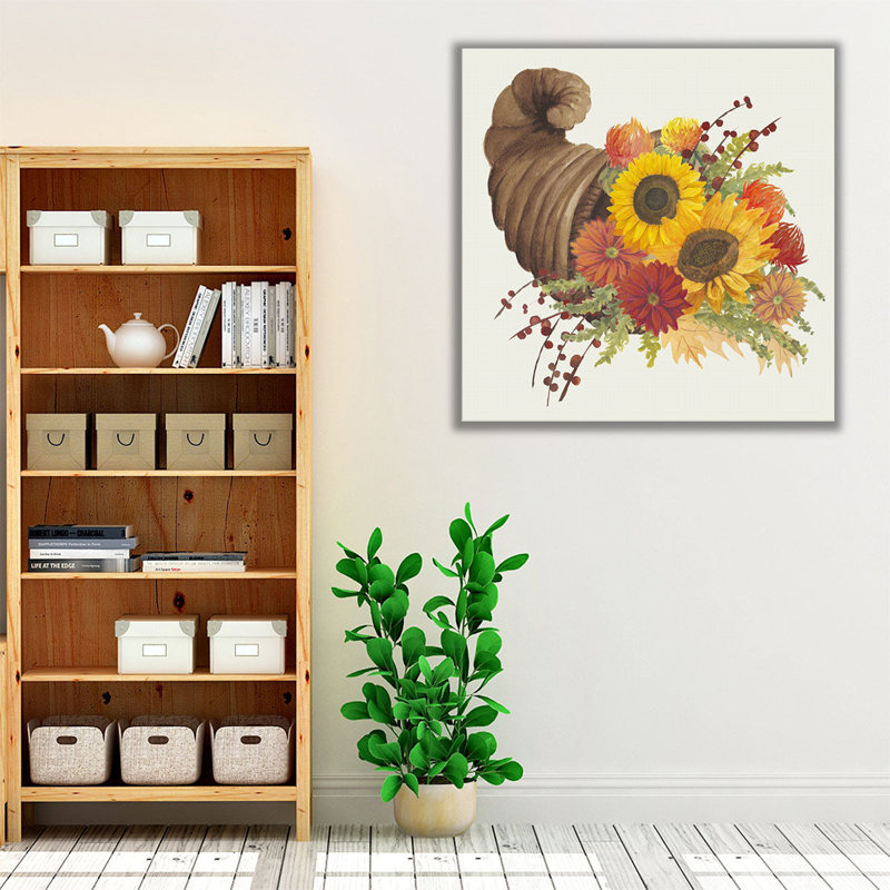«Colorful Cornucopia I», reproduction d'art sur toile, H 12 po x l 12 po