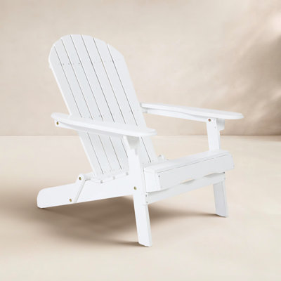 Teigan Solid Wood Folding Adirondack Chair