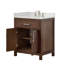 Beckett 30" Freestanding Single Bathroom Vanity with Quartz Top-1891304451-1891304452-1901793711