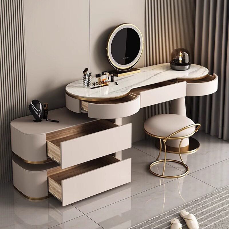 Vanity with Mirror and Storage, H 29,92 po x l 27,56 po x P 15,75 po