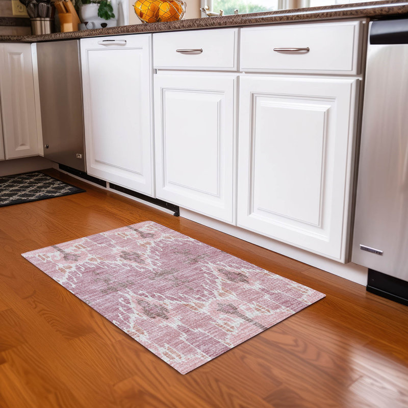 Tapis d'entrée / extérieur antidérapant Caziyah, Rectangle 1'8" x 2'6"