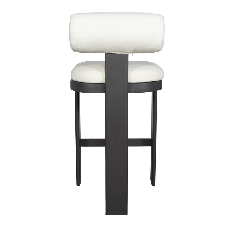 Uttermost Bolster Back Outdoor Bar Stool, 30"
