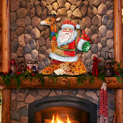 Décoration murale père noël sur giraffe gallery