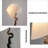 Black Solid Wood+Fabric Free form Floor Lamps-1551495467