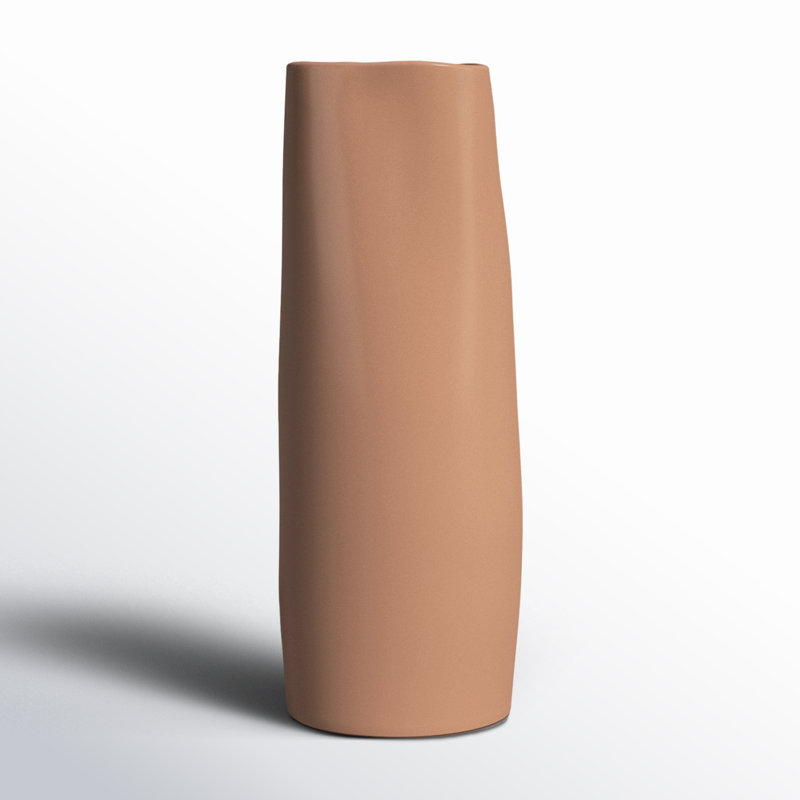 Parma Handmade Ceramic Table Vase, 9" H x 3.25" W x 3.25" D