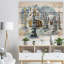 «Evening Winter Scene in Mountains with Christmas Tree», peinture-51549399-51549403