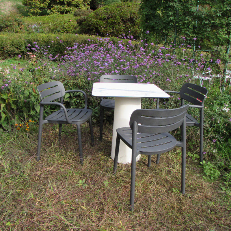 Croisette Outdoor Dining Armchair, Anthracite