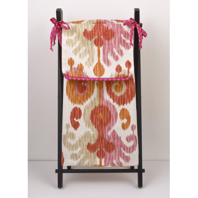 Solid Wood and Fabric Laundry Hamper