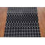 Tapis noir indien fait à la main 5 x 8 po