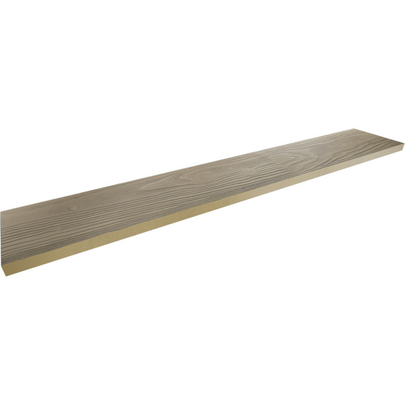 Planche de poutre en faux bois Endurathane sablé, H 8 po x l 96 po x P 1 po, Amande