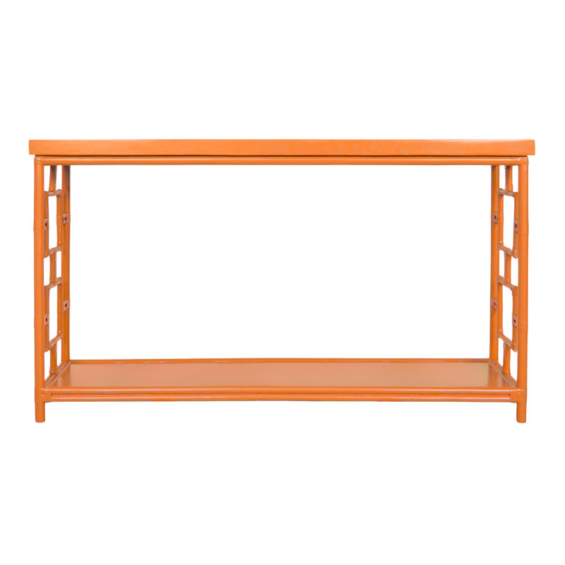Sobe 60'' W Console Table, Citrus Orange