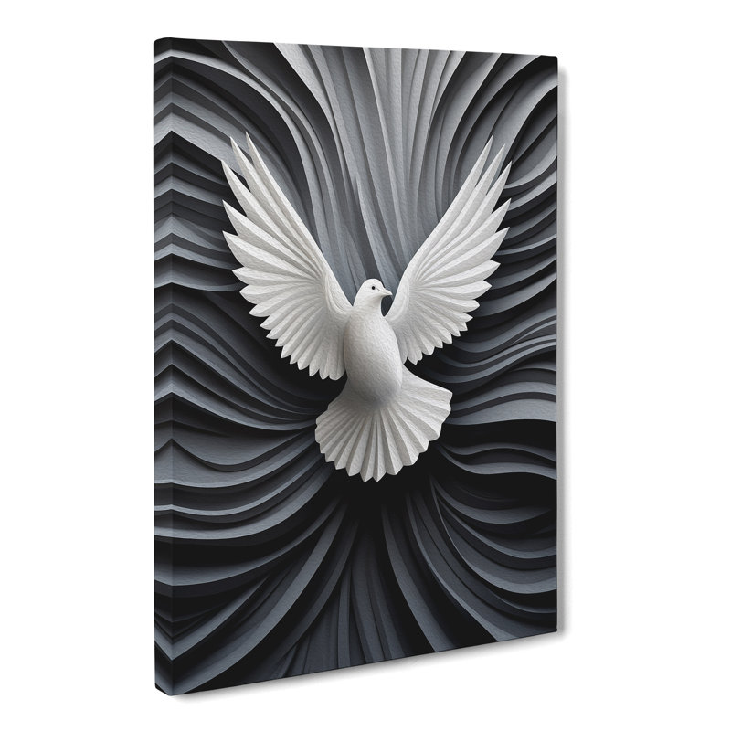 Dove Bird No.2 - Print, 60cm H x 40cm W x 3cm D