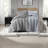 Premium Bedding Sets Polyester Full Queen Crinkle Modern Home Comfort