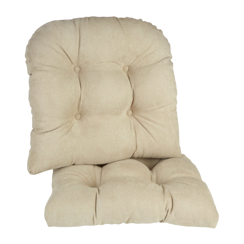 Non-Slip Large Seat Cushions, 17 X 17 Inches, Stone, 3" H x 15" W x 15" L