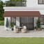 Dakota Fields Polyester Cover Retractable Patio Awning-1481860913-1481860919-1481861063