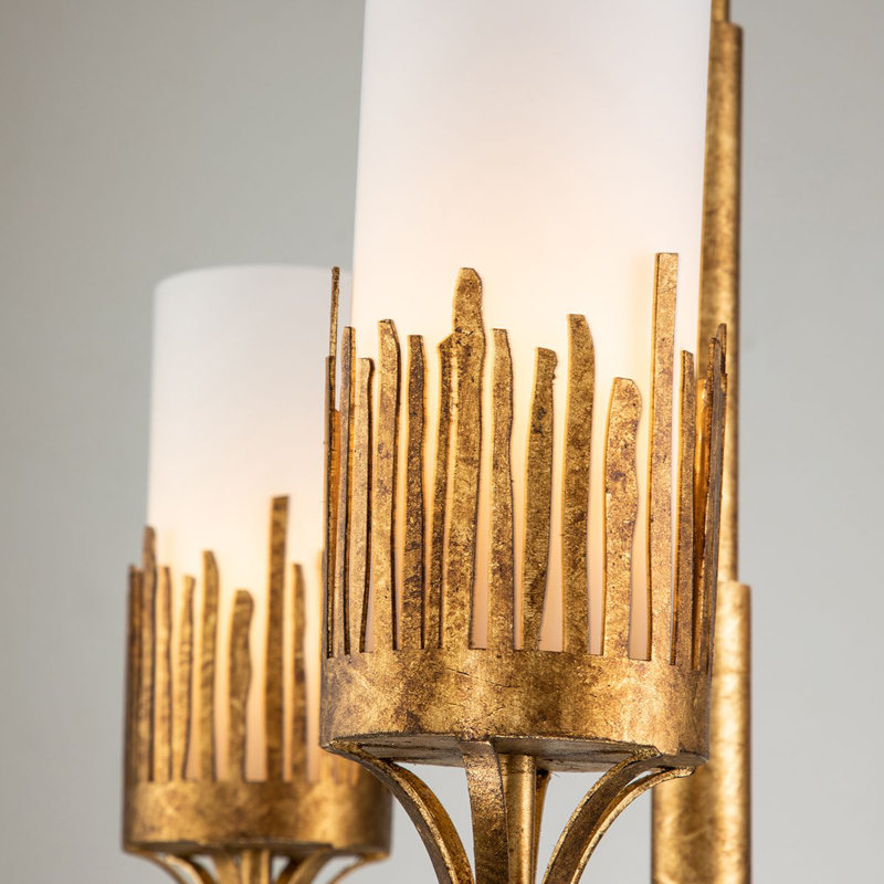 Sawgrass 3 - Light Unique Classic Chandelier, Gold Leaf