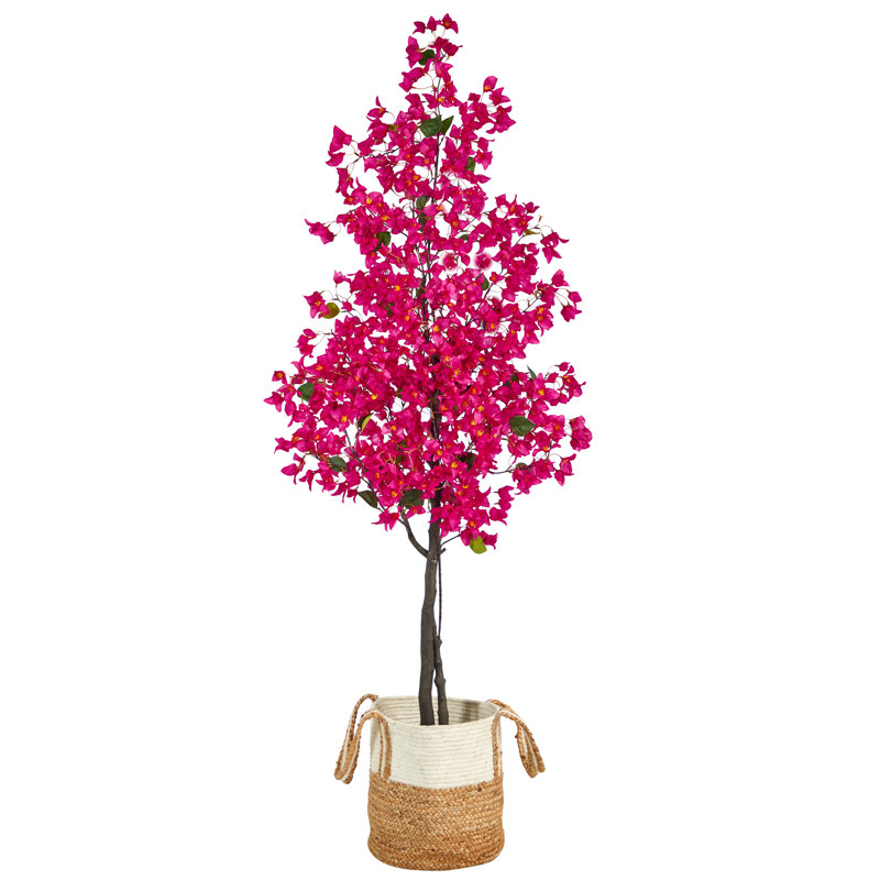 Arbre artificiel 72 po Argent, Blanc