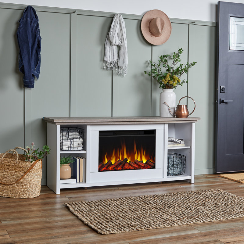 Tramore 62" TV Stand with Electric Fireplace by Real Flame