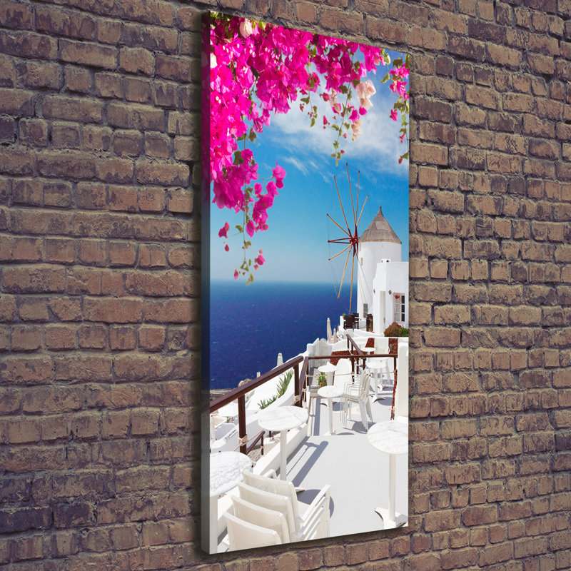 Santorini Greece - Wrapped Canvas Print