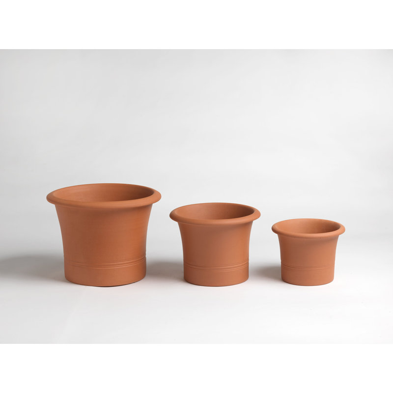 Flared Planter, Orange, 34" H x 36" W x 36" D