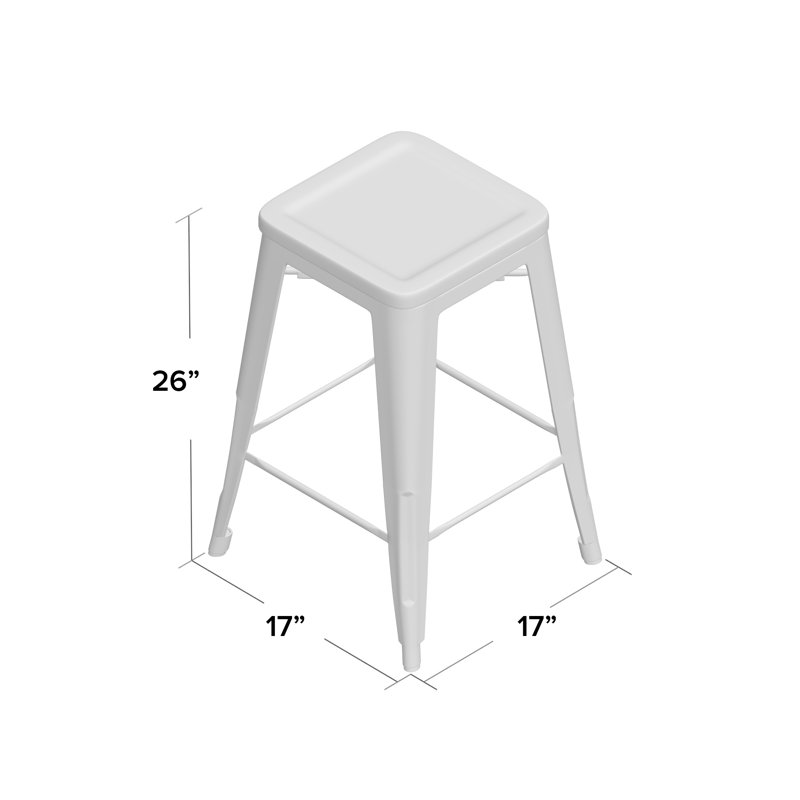 Nesbit Counter Stool, Black, Counter Stool (26.5" Seat Height )