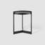 Akay Glass Top End Table-70211112-70211113