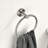 5 Wall Mount Towel Rack For Bathroom - Brushed Nickel Look, Aluminium, Modern Style, Corrosion, Versatile Use, Easy To Install Mounted 5 Piece Nickel, Appearance, Rust-, Multifunctional Different-593885095
