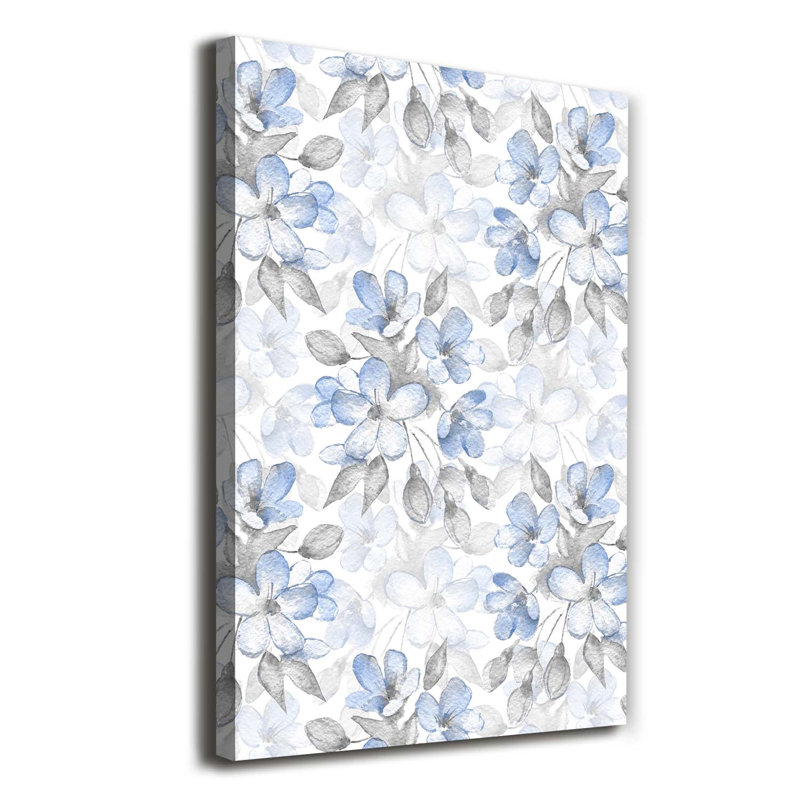 Floral Pattern - Wrapped Canvas Print