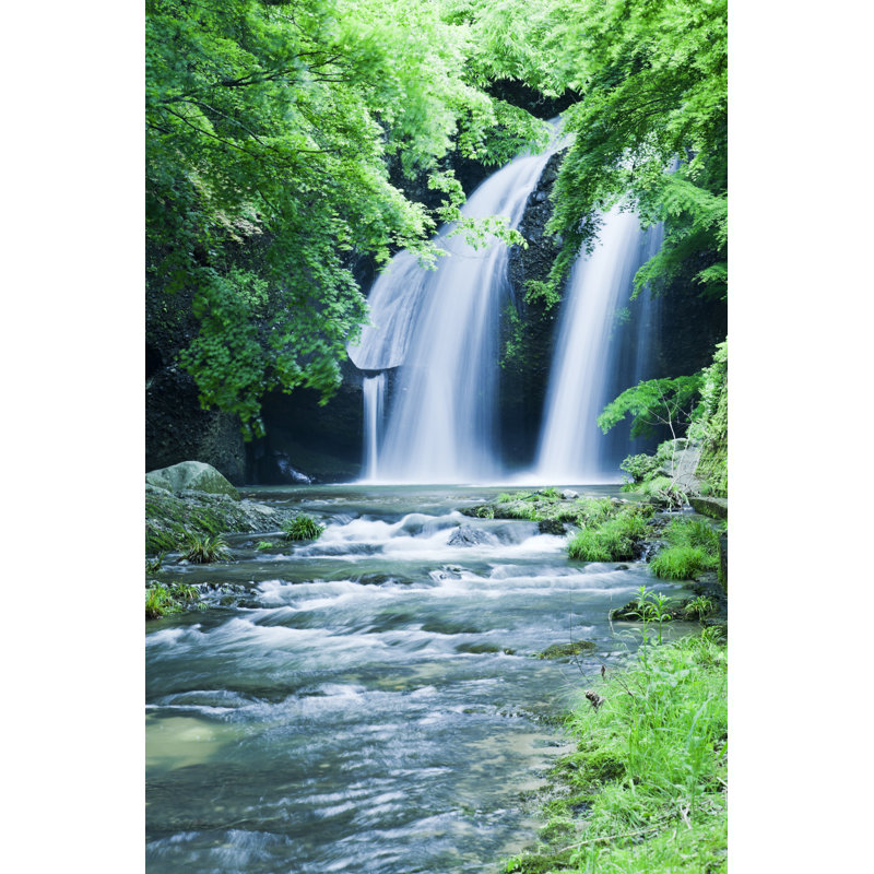 Waterfalls by Ooyoo - Wrapped Canvas Print, 46cm H x 30cm W x 3.8cm D