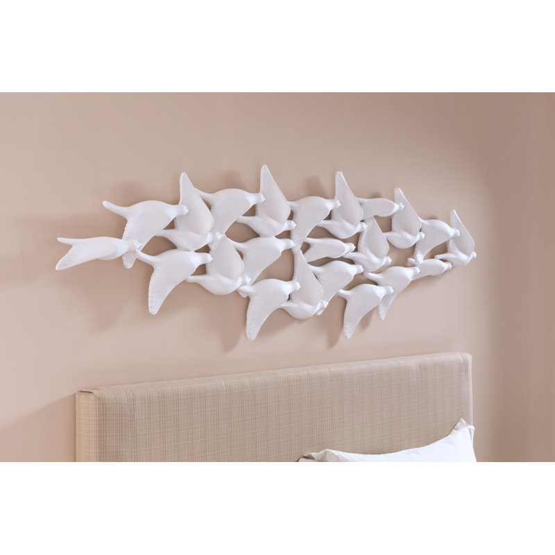 Flock of Birds Wall Décor, White