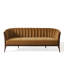 Channel Back Sofa-Toast Velvet