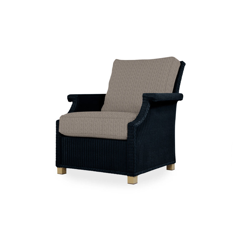 Hamptons Outdoor Lounge Chair, Cottage Pepper, Ebony