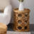 Retro Burlywood Solid Wood Round Coffee Table-1778400437